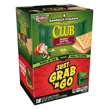 Keebler® Sandwich Cracker, Club And Cheddar, 8 Cracker Snack Pack, 12-box freeshipping - TVN Wholesale